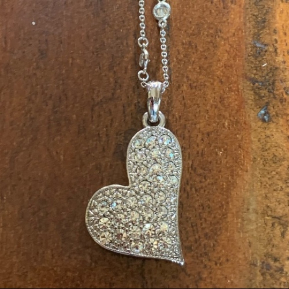 Rhinestone Heart Necklace